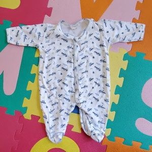 Margery Ellen airplane helicopter pajamas, sz 3 mo